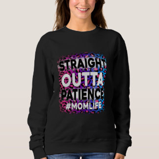 Rak kvinnlig Outta Patience Mamma Life Leopard T Shirt