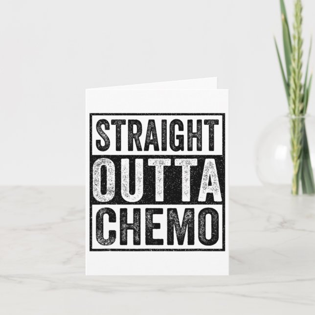 Rak medvetenhet om cancer hos Outta Chemo Funny By Kort (Framsida)
