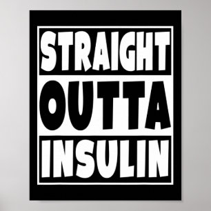 Rak medvetenhet om insulindiabetes Diabetes Poster