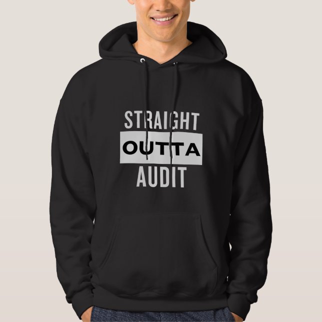 Rak mörk av revisionsversion hoodie (Framsida)