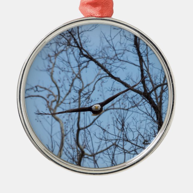 Rak om öron julgransprydnad metall (Framsidan)