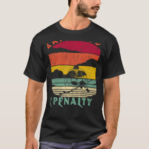 Rak om straffboxen ishockeyspelare D T Shirt