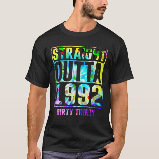 Rak Outta 1992 Dirty Thirty Funny 30th Birthd T Shirt (Framsida)