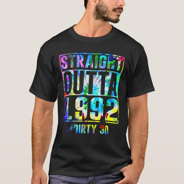 Rak Outta 1992 Dirty Thirty Funny 30th Birthd T Shirt (Framsida)