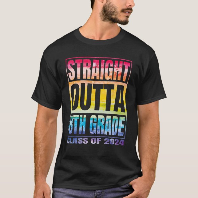 Rak Outta 8th Klass Class 2024 Eighth Klass G T Shirt (Framsida)