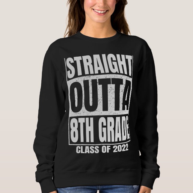 Rak Outta 8th Klass Funny Eighth Klass Gradua T Shirt (Framsida)