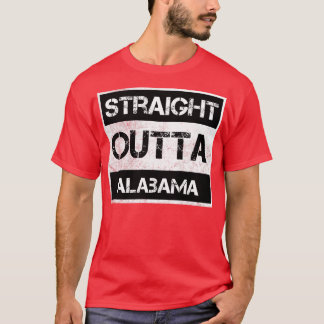 Rak Outta Alabama AL Vintage Distress Souve T Shirt