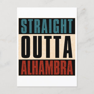 Rak Outta Alhambra California CA Vykort
