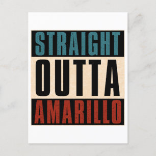 Rak Outta Amarillo Texas TX Vykort