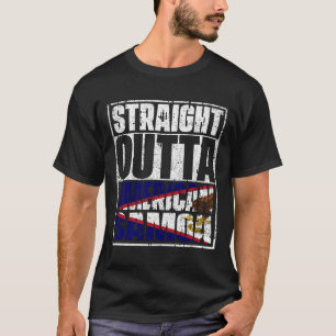 Rak Outta american samoa Flagga T Shirt