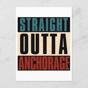 Rak Outta Anchorage Alaska AK Helg Vykort