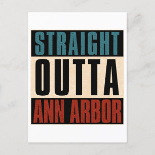 Rak Outta Ann Arbor Michigan MI Vykort