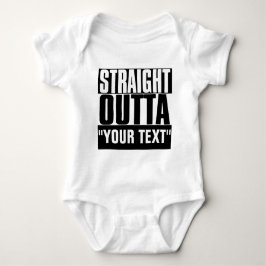 RAK OUTTA ANPASSNINGSBAR "DITT TEXTER" T SHIRT