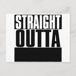RAK OUTTA-ANPASSNINGSBAR TEXTEN HÄR ÄR TE VYKORT