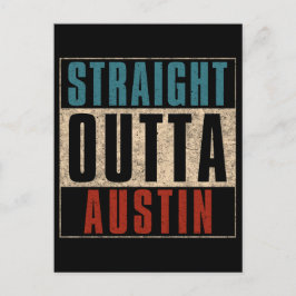 Rak Outta Austin Texas TX USA Helg Vykort