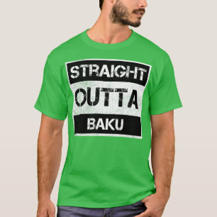 Rak Outta Baku Azerbajdzjans Vintage Disted T Shirt