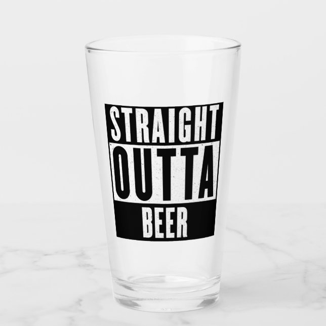 Rak Outta Beer Glass Kopp (Framsida)