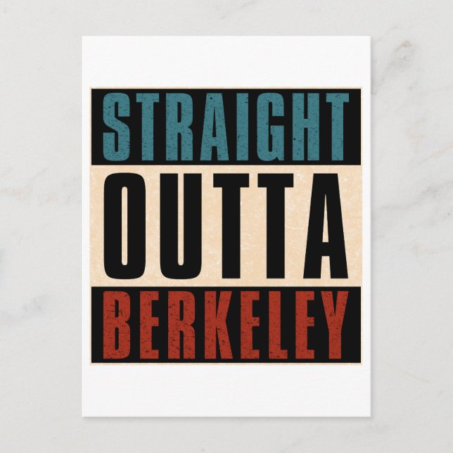 Rak Outta Berkeley California CA Vykort (Framsida)