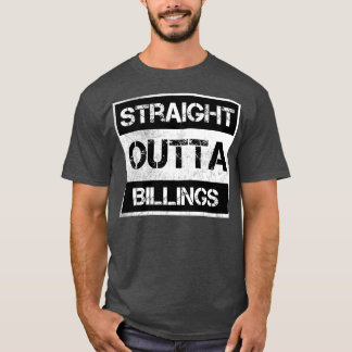 Rak Outta Billings Montana Vintage Distress T Shirt
