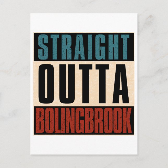 Rak Outta Bolingbrook Illinois IL Vykort (Framsida)