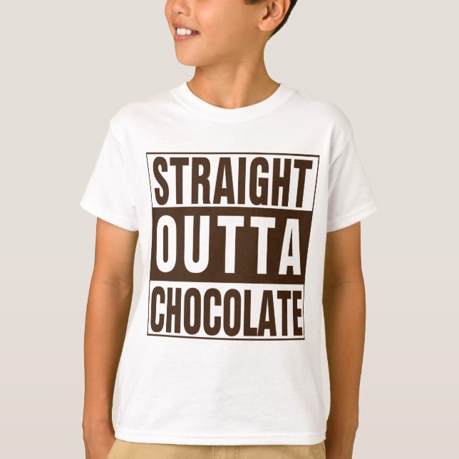 Rak Outta brun choklad T-shirt (Framsida)