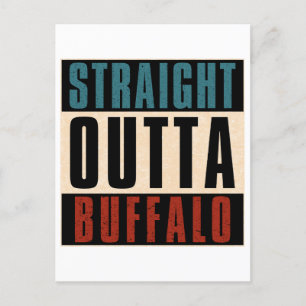 Rak Outta Buffalo New York NY Helg Vykort