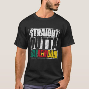 Rak Outta Cameroon Flagga T Shirt