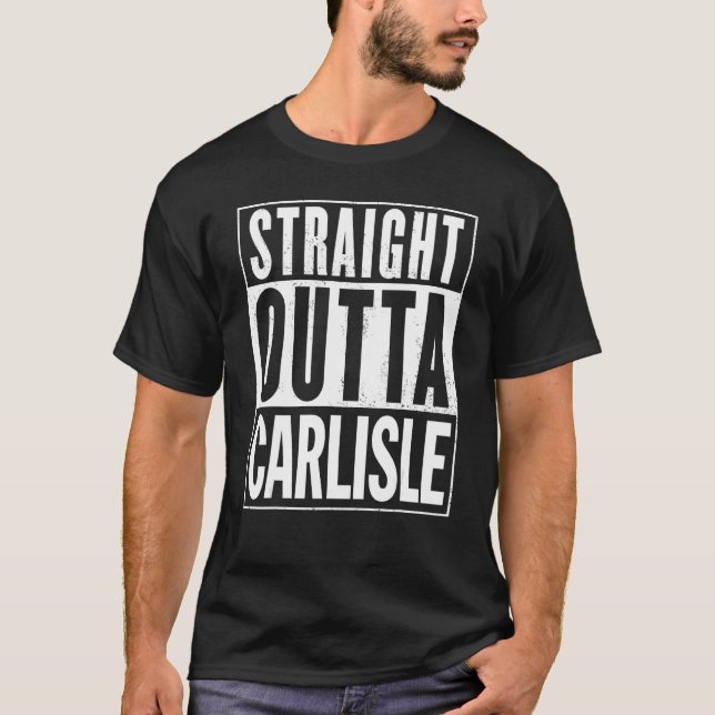 Rak Outta Carlisle Graphic T Shirt (Framsida)