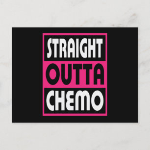 Rak Outta Chemo Breast Cancer Meddelande Vykort