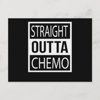 Rak Outta Chemo Funny Battle Cancer Gift Inbjudan Vykort