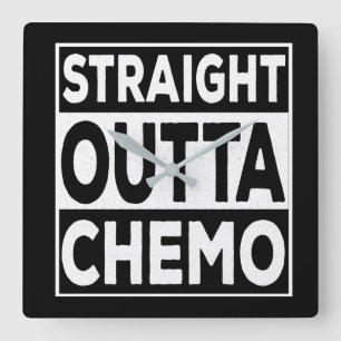 Rak Outta Chemo Fyrkantig Klocka