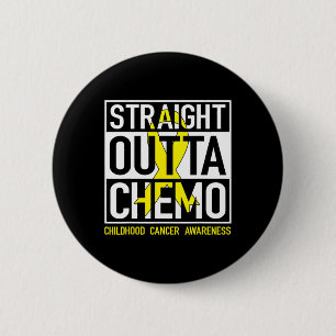 Rak Outta Chemo Guld Ribbon Childnature Cancer Knapp