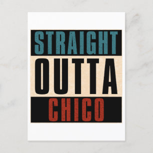 Rak Outta Chico California CA Vykort