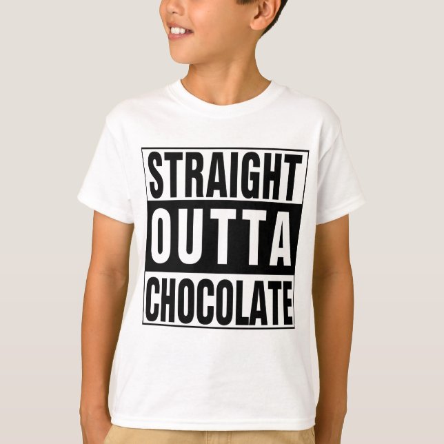 Rak Outta Chocolate Tee Shirt (Framsida)