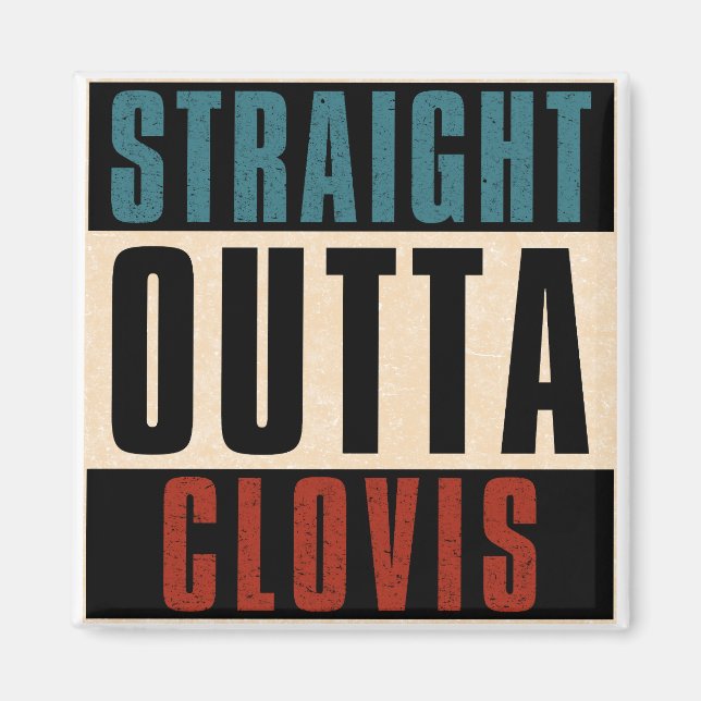 Rak Outta Clovis California CA Magnet (Framsidan)