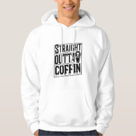 Rak Outta Coffin Funny Vampire Halloween Puns Hoodie