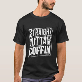 Rak Outta Coffin Funny Vampire Halloween Puns T Shirt