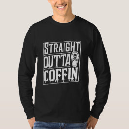 Rak Outta Coffin Funny Vampire Halloween Puns T Shirt