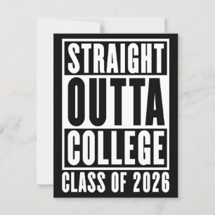 Rak Outta College Class of 2026 Vykort