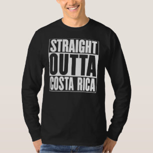 Rak Outta Costa Rica Slogan Påstående Roligt Ou T Shirt