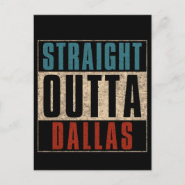 Rak Outta Dallas Texas TX USA Helg Vykort