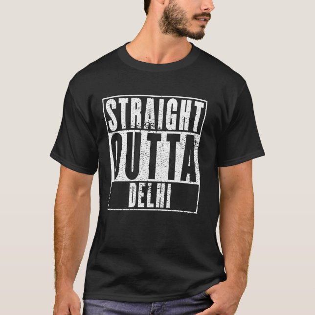 Rak Outta Delhi T Shirt (Framsida)