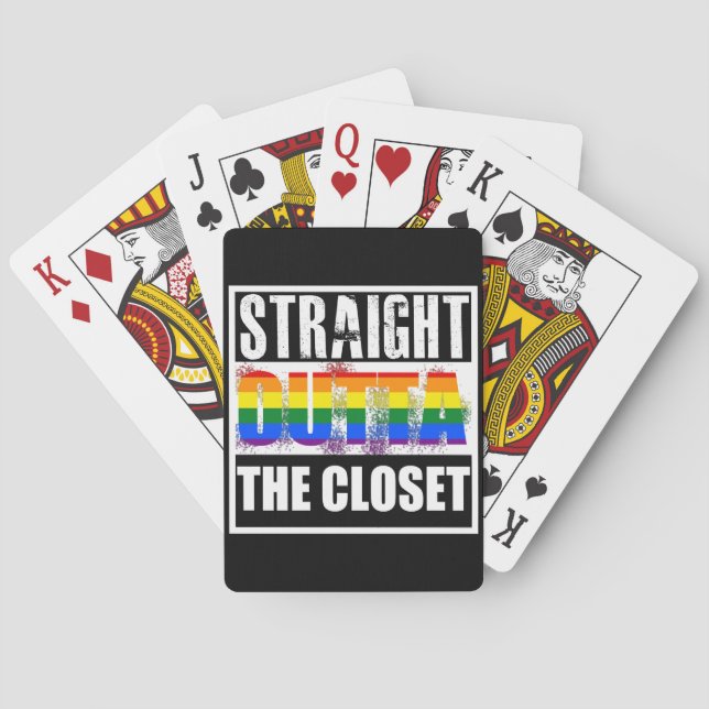 Rak outta den hemliga gay pride spel kort (Baksidan)
