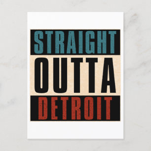 Rak Outta Detroit Michigan MI Vykort