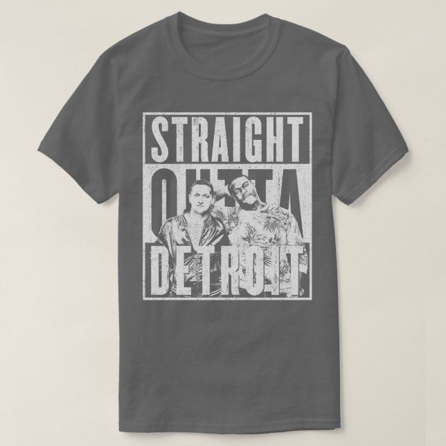 Rak Outta Detroit T Shirt (Design framsida)