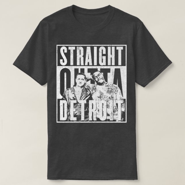 Rak Outta Detroit T Shirt (Design framsida)
