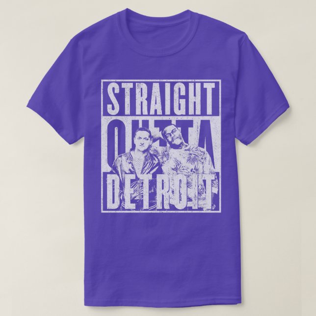 Rak Outta Detroit T Shirt (Design framsida)