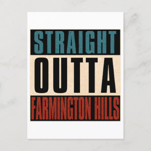 Rak Outta Farmington Backe Michigan MI Vykort