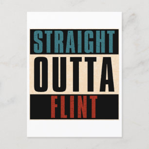 Rak Outta Flint Michigan MI Vykort