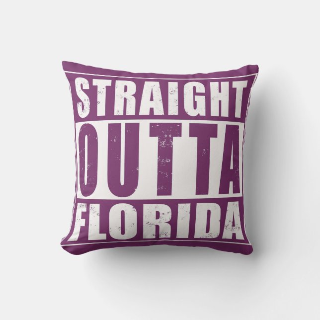 Rak Outta Florida Ord Art Kudde (Framsida)